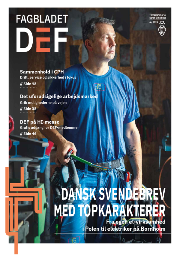 Front cover of Elektrikeren magazine from December 2025.