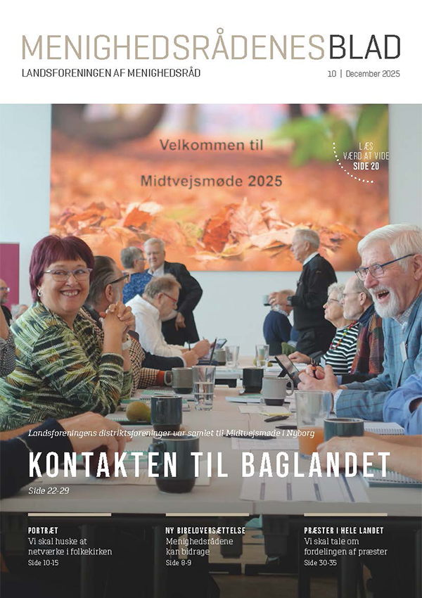 Front cover of Folk i Kirken magazine from December 2025.