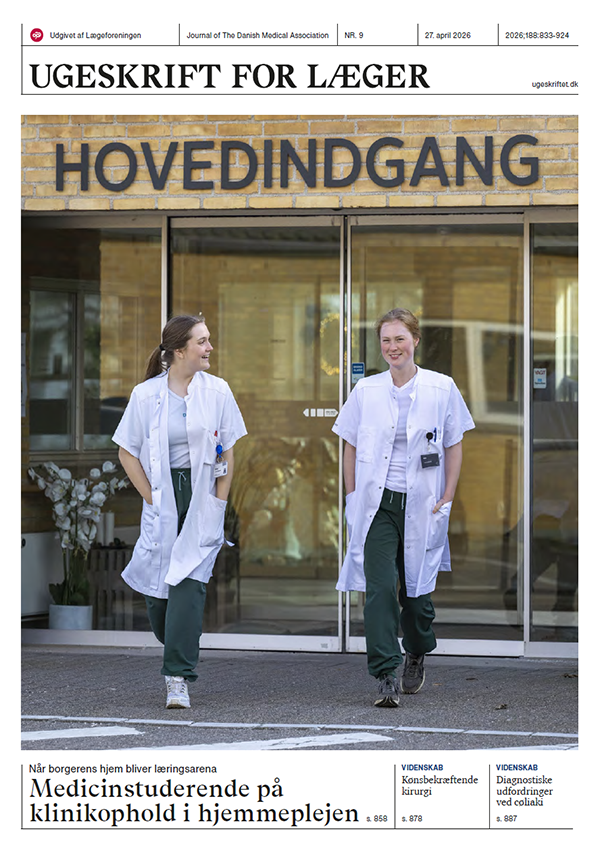Front cover of Ugeskrift for Læger magazine from May 2026.